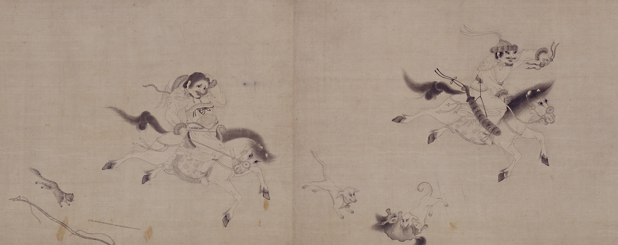 图片[1]-Figure scroll of Ma Zheng’s line drawing-China Archive